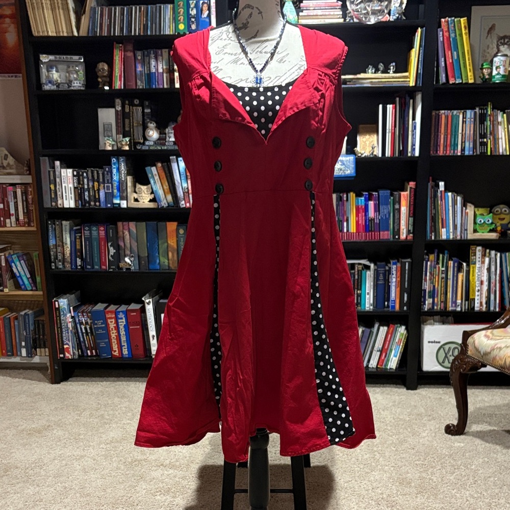 Red Polka Dot Women's Dress